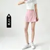Falda con Bolsillo Oculto sin Costuras, Falda Corta Deportiva para Mujer, Shorts de Yoga de Verano, Falda de Tenis Antiexposición Adelgazante de Cintura Alta, Deporte Fitness
