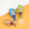 Diseño Original Yqt Sirena de Dibujos Animados Océano DIY Joyería de Resina Pequeños Accesorios Llavero Transfronterizo Accesorios para Collares