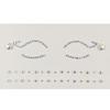 Pegatinas Faciales, Maquillaje de Ojos de Mariposa, Perlas, Diamantes Brillantes, Diamantes de Lágrima, Pegatinas de Diamantes para Ojos de Escenario, Pegatinas de Tatuaje de Maquillaje Autoadhesivas para Halloween