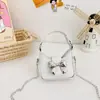 Bolsa de Mão Nova Tendência de Verão com Laço Doce e Cool Mini Bolsa com Corrente de Batom Transversal Mini Bolsa