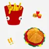 Estoque Disponível Chapéu Criativo de Desenho Animado Fofo de Hambúrguer Suéter Engraçado de Batatas Fritas Chapéu de Festa Fantasia Engraçada Chapéu Atacado