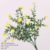 Flores Artificiais em Estoque: Buquê de Crisântemos de 7 Galhos, Flores Artificiais, Flores Secas de Plástico, Decoração Realista de Alta Qualidade para Paisagem, Arranjos Florais