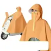Impermeable para Vehículo Eléctrico, a Prueba de Tormentas de Cuerpo Completo, Engrosado y Ampliado, Poncho para Lluvia Intensa, Cubierta de Lluvia, Dos en Uno para Ciclismo