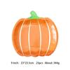 Plato de papel desechable de calabaza para Acción de Gracias decoración de puntos mantel naranja más vendido en Amazon transfronterizo juego de cuchillo, tenedor y cuchara