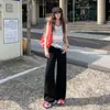 Calça Jeans Branca Larga e Solta para Mulheres, Novo Estilo Primavera e Outono, Para Tipo de Corpo Pera, Cintura Alta, Cobre o Quadril, Não Transparente, Calça Reta Emagrecedora