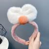 B097 Diadema plisada con lazo grande estilo coreano, banda para el cabello con borde ancho, popular en Internet, bonita, para lavarse la cara y aplicar mascarilla, banda para el cabello femenina