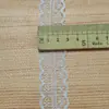 Borde de encaje de nailon no elástico de onda bilateral Vestido de novia vestido DIY puño hecho a mano accesorio de decoración de ropa en stock