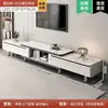 Mueble de TV para Sala de Estar para Apartamentos Pequeños, de Pie, Sencillo, Nuevo Modelo 2025, Retráctil, Mueble de TV Moderno Minimalista de Pizarra