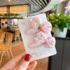 Presilha de Cabelo Bb Infantil Novo Estilo Laço Amarelo Floral para Meninas, Princesas e Bebês, Presilha de Cabelo Bb de Tecido