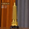 2023 Torre Wenchang Cobre 13 Camadas, 9 Camadas, 7 Camadas Ornamentos, Ornamentos de Decoração para Mesa de Escritório e Sala de Estudo