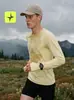 Tai Le Xing Esportes Fora de Tom Secagem Rápida Fio de Lótus Camiseta de Manga Longa 26 Outono/Inverno Masculino Outdoor 100G Top Leve