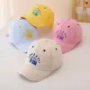 Bonés de Beisebol para Primavera e Outono para Meninos e Meninas, Bonés Infantis Estilo Coreano, Chapéus de Bebê, Chapéus de Sol Bordados com Letras para o Verão
