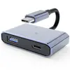 Adaptador Otg Três-Em-Um Tipo C para USB Conversor de Pendrive para Celular Adequado para Huawei Honor Hub Estação de Acoplamento