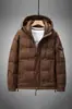 Invierno 2024 Nuevo Chaqueta de Plumón Corta con Capucha para Hombre Marca de Moda Tendencia Chaqueta Cálida Atractiva Dropshipping