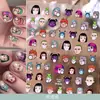 Nuevas Pegatinas para Uñas de Niña Rara con Burbujas Tridimensionales, Estilo Divertido de Dibujos Animados en Relieve, Pegatinas Decorativas Adhesivas para Uñas