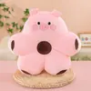 Cojín lumbar de felpa con forma de animal lindo, almohada de dibujos animados de felpa, reposacabezas para sofá y cama, cojín de oficina para estar sentado a largo plazo
