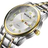 Reloj de Comercio Exterior Dropshipping Reloj para Hombre Reloj Impermeable para Hombre Reloj con Correa de Acero Reloj de Doble Calendario Reloj de Cuarzo Reloj de Moda Venta al por Mayor
