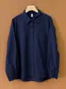 2026 algodón puro solapa color liso clásica básica bolsillo camisa primavera nueva moda versátil mujer simple camisa
