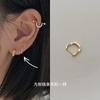 Pendientes Chapados de Plata 925 con Cierre de Rosca para Mujer, Diseño de Nicho, Clavos de Oreja de Gama Alta, Modernos para el Viaje al Trabajo