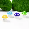 En stock al por mayor pequeño hongo musgo micro paisajismo adornos de resina joyería carnosa botella ecológica montaje DIY hongo