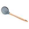 Suministro directo de fábrica juego de utensilios de cocina de silicona con mango de madera espátula antiadherente utensilios de cocina espátula de silicona