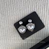 Pendientes de Perlas de Lujo Corona Francesa para Mujer 2025 Nuevo Estilo Caliente Sentido Avanzado Pendientes Delanteros y Traseros y Joyería para Orejas