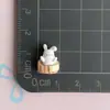 Mini Conejo Lavando, Cepillando Dientes, Bañando, Accesorios de Resina, Toallas, Guantes, Accesorios para la Vida, Pasadores, Llaveros, Decoraciones