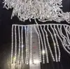 Colgante de borla de 16 cm de largo, pedrería, cosido a mano, cadena multicapa, accesorios de ropa para vestido de noche, boda, DIY