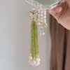 Nueva Cadena para Teléfono Móvil con Borla de Cuentas Estilo Chino, Cordón para Teléfono Móvil, Lujo Accesible Exquisito, Colgante de Bolso de Nicho DIY con Cuentas