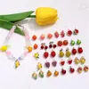 Lindo colgante de aleación de fruta fresa cereza uva Accesorios de material para joyería DIY Hecha a mano pendientes pulsera collar