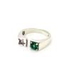 Anillo Nuevo de Letra Brillante con Circonita Estilo Coreano para Mujer, Anillo Abierto de Personalidad Estrella Moda Retro, Anillo para Dedo Índice, Moderno