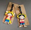 Personalizado uma peça Lufu Luffy cartão tampa etiqueta de bagagem cola flexível embarque consignação cartão de identificação nome da mala marca