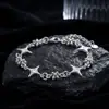Pulsera de cuerda trenzada colorida de acero de titanio que no se decolora para hombre, pulsera de circón de lujo ligero de nicho de alta gama para mujer, joyería ajustable