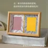 Mini Marco de Fotos Brocado de Canción Caligrafía Nuevo Estilo Chino, Papel en Blanco para Escribir a Mano, Marco de Fotos Pequeño de Escritorio de Papel Xuan, Regalo Cultural y Creativo