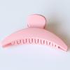 Estilo Ins Coreano Elegante Elegante Elegante Pinza para el Cabello de Tiburón Color Crema Mate Brillante Pinza de Una Sola Palabra Pinza Resistente a Caídas de Celebridad de Internet