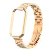 Adequado para Pulseira do Relógio Redmi Band 2, Pulseira de Aço Inoxidável Sólido com Três Contas, Pulseira de Metal para Smartband 8Active