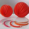 Lanterna Bola Melancia Cor Sólida Dobrável Lanterna Origami Decoração Pendurada Sala de Casamento Decoração de Casamento Lanterna de Papel Melancia