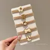 Cuerda para el pelo de estrella pequeña de alta elasticidad Banda de goma para atar trenzas pequeñas de pío Accesorios para la cabeza Banda elástica para la cabeza de niños Nueva 2025