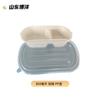 Caixa descartável para salada bento, lancheira leve para alimentos, caixa de polpa para lanche, embalagem de bento degradável para viagem, atacado