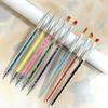 Conjunto de Pincéis Caneta Pontilhador para Nail Art Caneta Liner de Pintura DIY Caneta de Escultura Caneta Gel UV Conjunto de 8 Peças Canetas para Nail Art