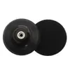 Disco de polimento plástico de 5 polegadas, ventosa para lixa, bandeja adesiva, disco de polimento, base para máquina de polir, roda de polimento, disco autoadesivo