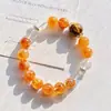 Pulseira com Design de Cristal Amarelo Natural Maillard, Cristal Citrino, Cristal Branco, Pedra Olho de Tigre, 10mm, Outono e Inverno, Alta Qualidade