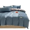 Conjunto de cama de algodão puro de luxo Waffles, atacado, verde oliva, lavado, algodão puro
