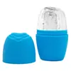 Bandeja de Hielo de Gel Suave para Productos Nuevos Transfronterizos Compresa Fría Facial para Eliminar la Hinchazón Masaje Facial Mascarilla Facial de Hielo Mascarilla Facial de Silicona de Rosa Hielo