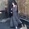Vestido de Otoño de Alta Gama Estilo Hepburn Talla Grande para Mujer con Forma de Pera Vestido tipo Chaleco Cubre Barriga Falda con Efecto Adelgazante para Chica con Sobrepeso
