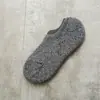 Calcetines invisibles para hombre de verano no se caen del talón silicona antideslizante base de toalla engrosada base de rizo calcetines de corte bajo