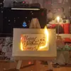 Cartão de felicitações com chama DIY queima manual com fósforos envelope feliz aniversário material de papel pacote cartão de felicitações presente para namorada
