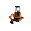 Máquina rotocultivadora todo en uno, rotocultivador de orugas agrícola para recuperación de tierras montañosas, descompactación de suelo y deshierbe, cultivador de perfil bajo para invernadero