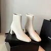 Estilo simples e básico~Nova coleção outono/inverno 2026: botas elásticas, botas de cano justo, botas de salto alto com bico quadrado, botas de salto grosso e botins com zíper nas costas