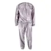 Traje de sauna inducor de sudoración más vendido, conjunto de fitness, traje de correr impermeable de PVC de alta densidad para moldear el cuerpo